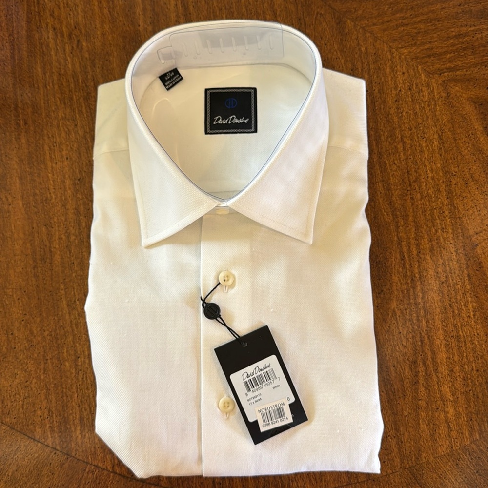 NWT Men’s Dress White Shirt